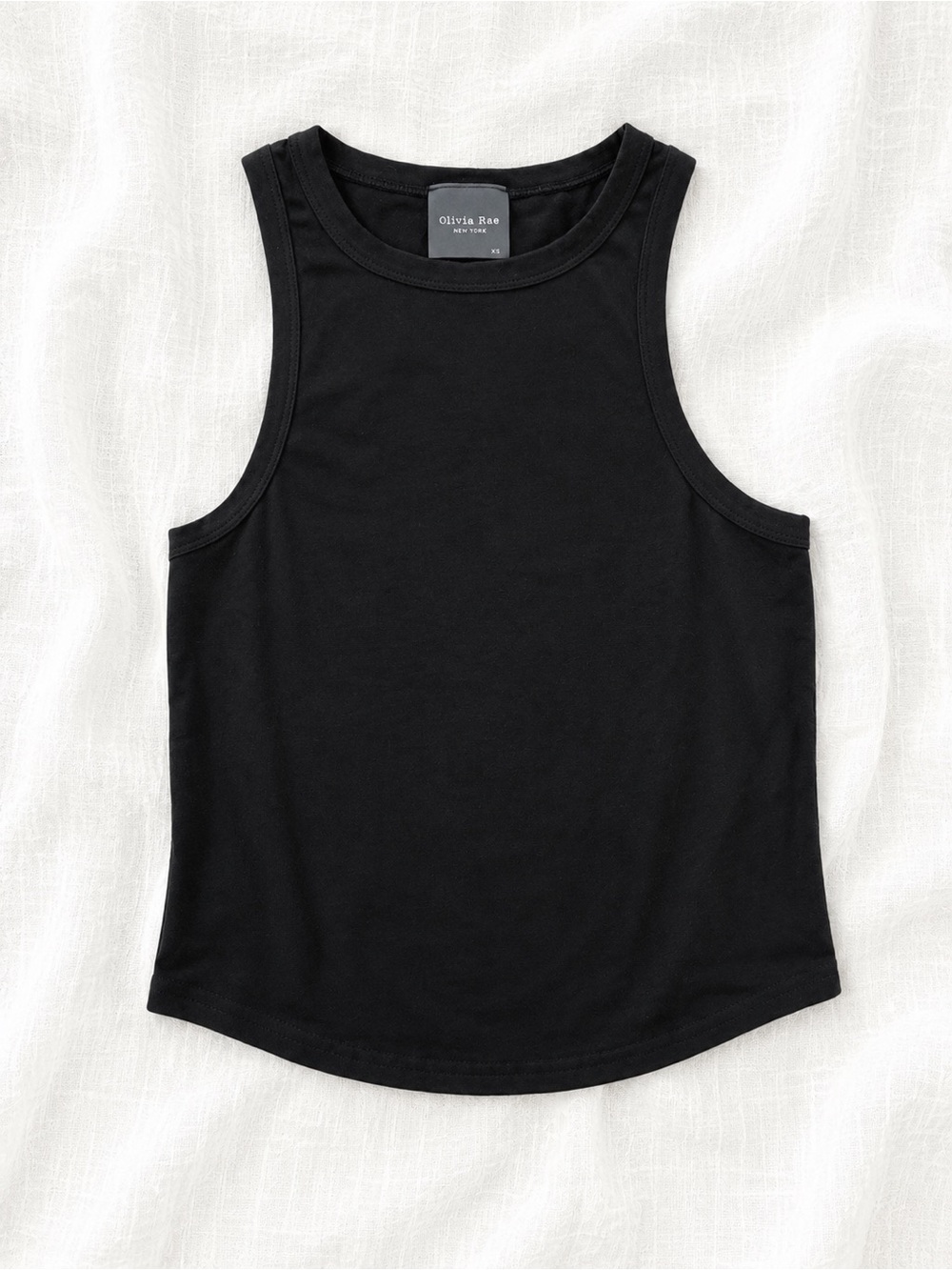 Olivia Rae Black Sleeveless Muscle Tank